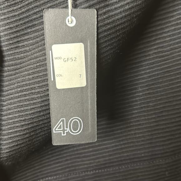 Vintage NWT Umberto Ginocchietti Midi Black Skirt - Picture 7 of 7